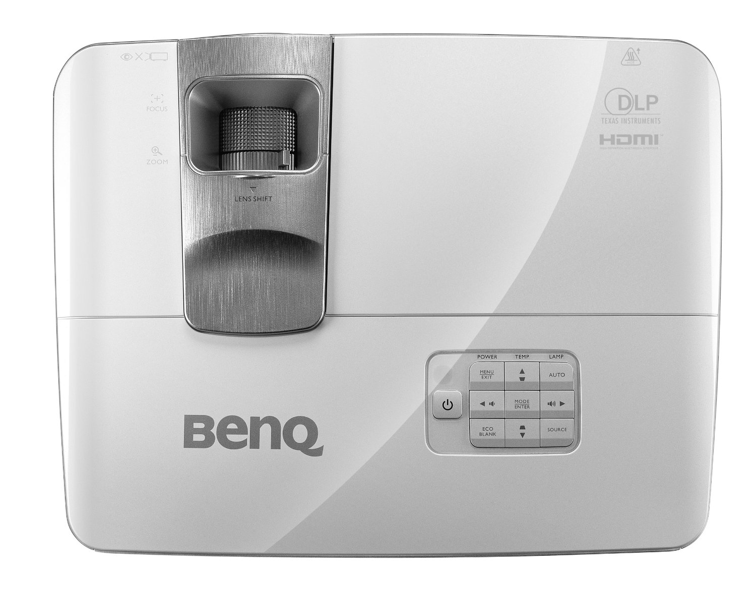 BenQ W1070 top controls
