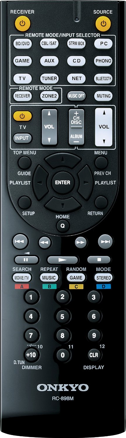 Onkyo TX-NR646 remote control