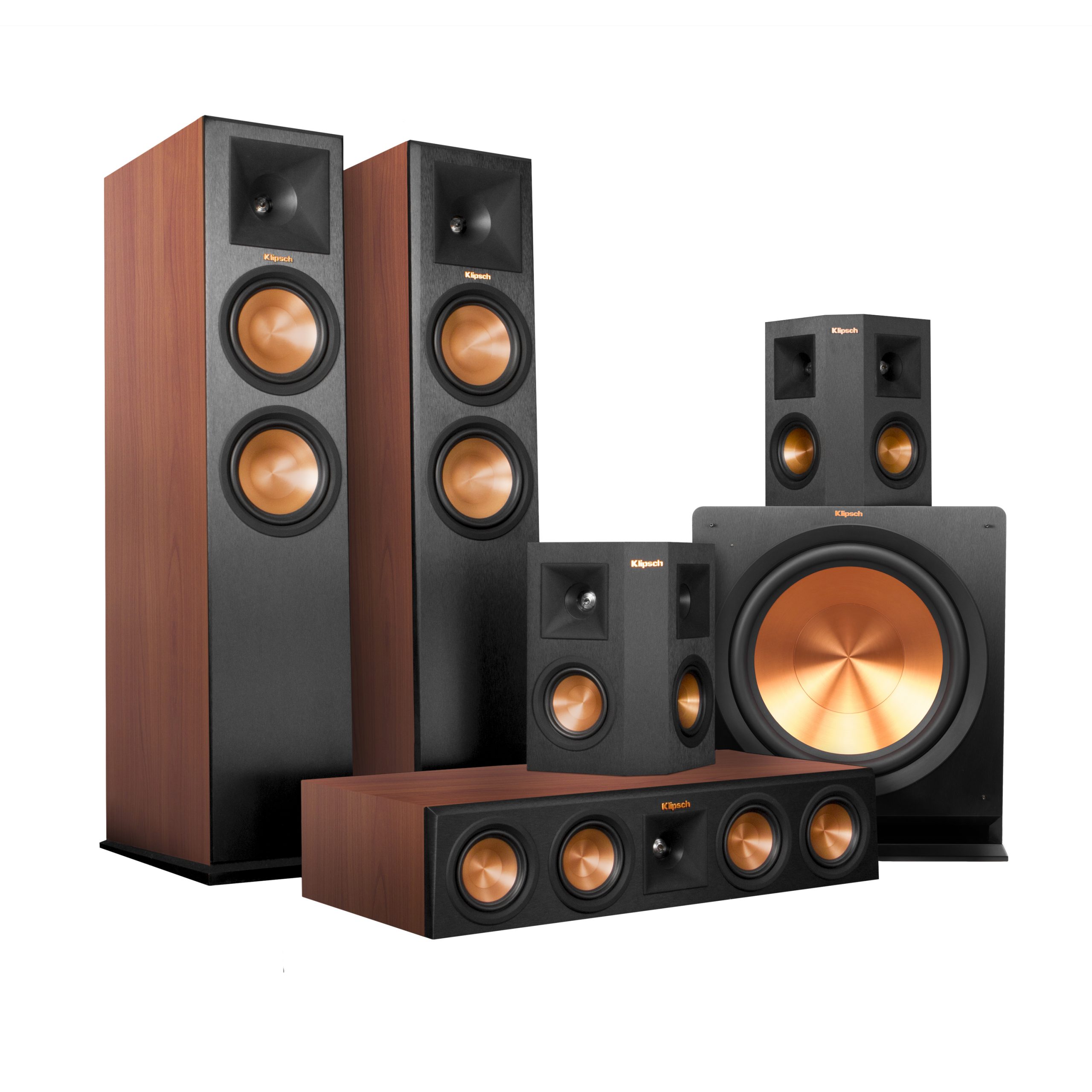 Музыкальные колонки сабвуфером. Комплект акустики Klipsch Rp-280. Комплект акустики Klipsch Rp-260. Акустические системы 5.1 Klipsch. Klipsch Rp-280f ebony.